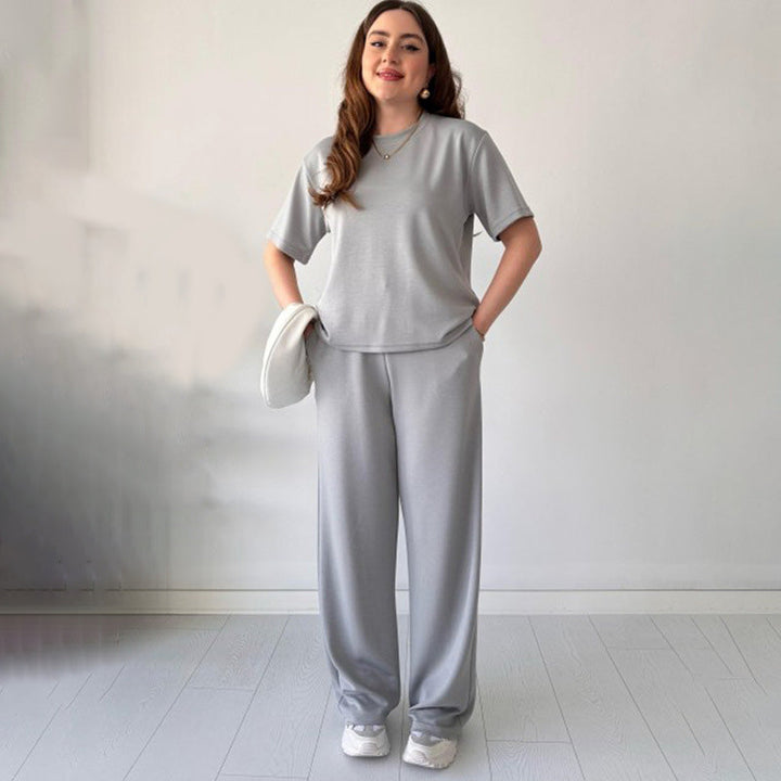 Jimena - Top Iformal De Cuello Redondo Y Pantalón Con Cordón