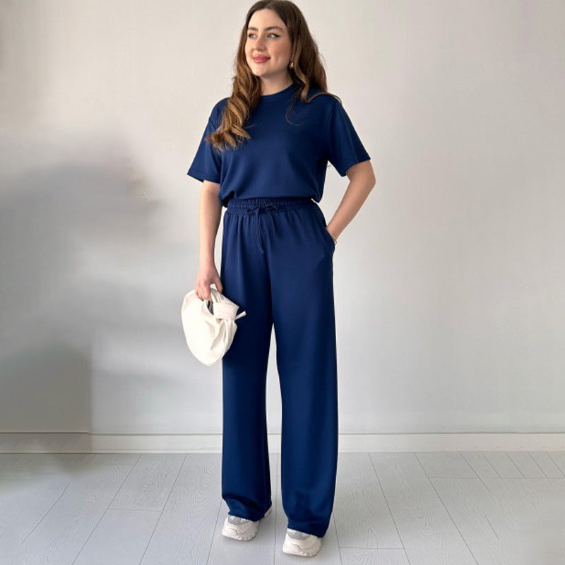 Jimena - Top Iformal De Cuello Redondo Y Pantalón Con Cordón