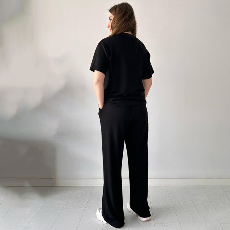 Jimena - Top Iformal De Cuello Redondo Y Pantalón Con Cordón