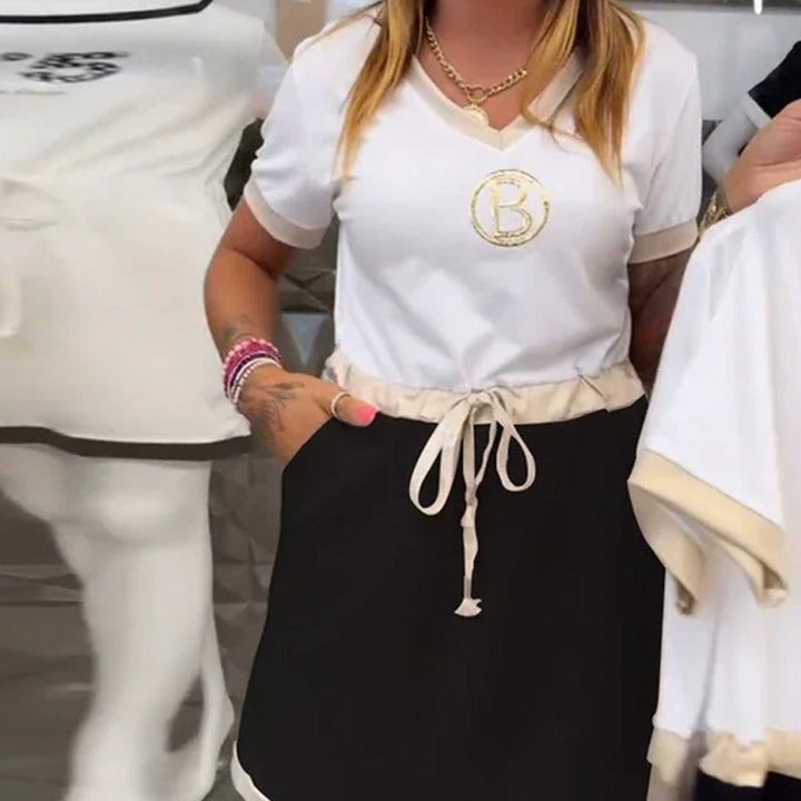 Dalila - Vestido De Verano Cómodo De Manga Corta