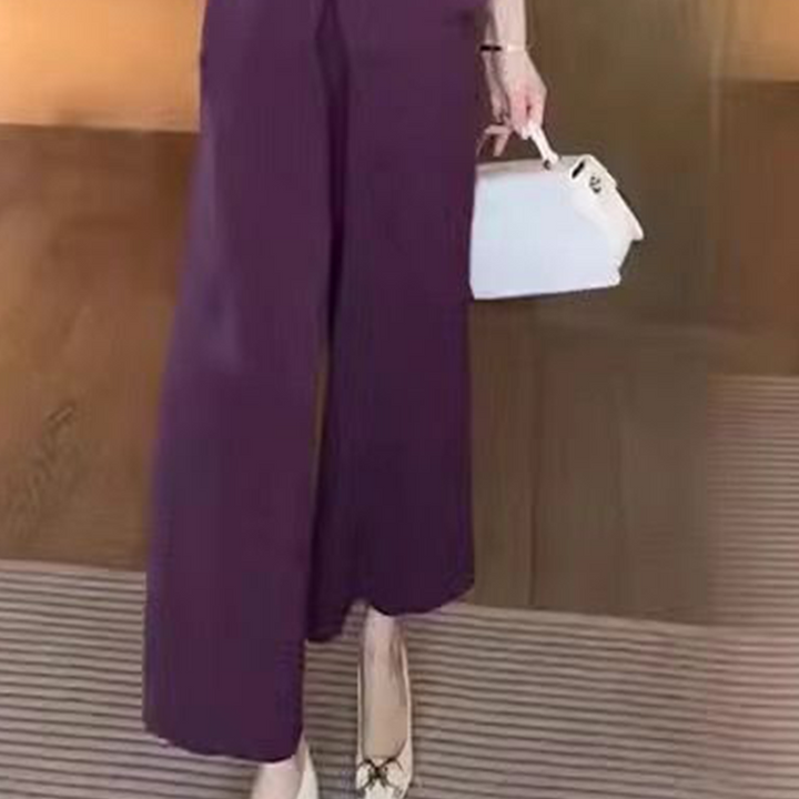 Eseniya - Elegante Conjunto De Dos Piezas De Manga Corta