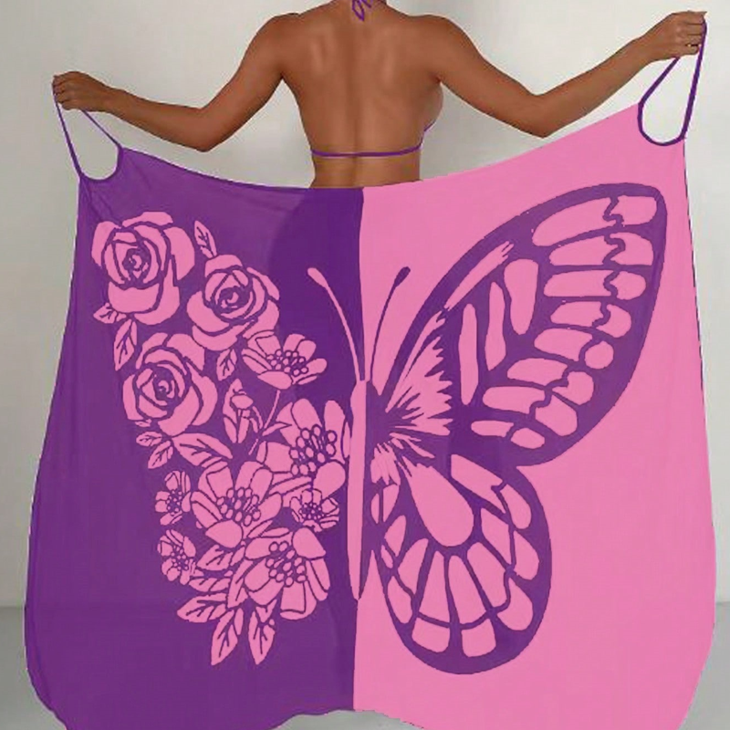 Melora - Pareo Con Estampado De Mariposas