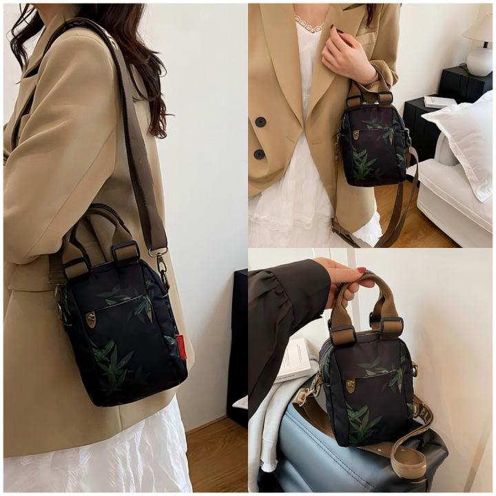 Sibella - Bolso Bandolera Multicapa Con Estampado De Moda