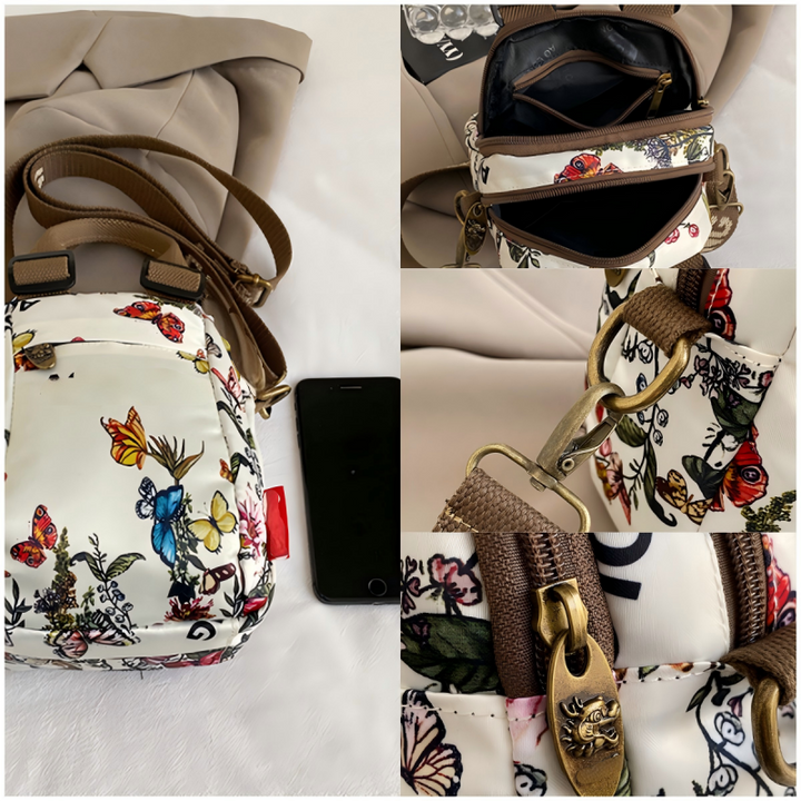 Sibella - Bolso Bandolera Multicapa Con Estampado De Moda