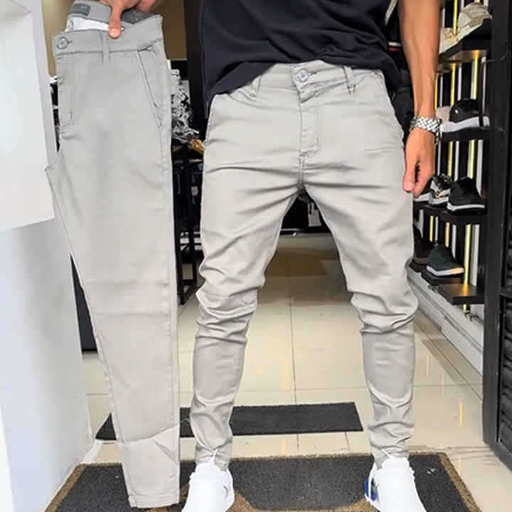 Boret - Pantalones Casuales De Corte Ajustado