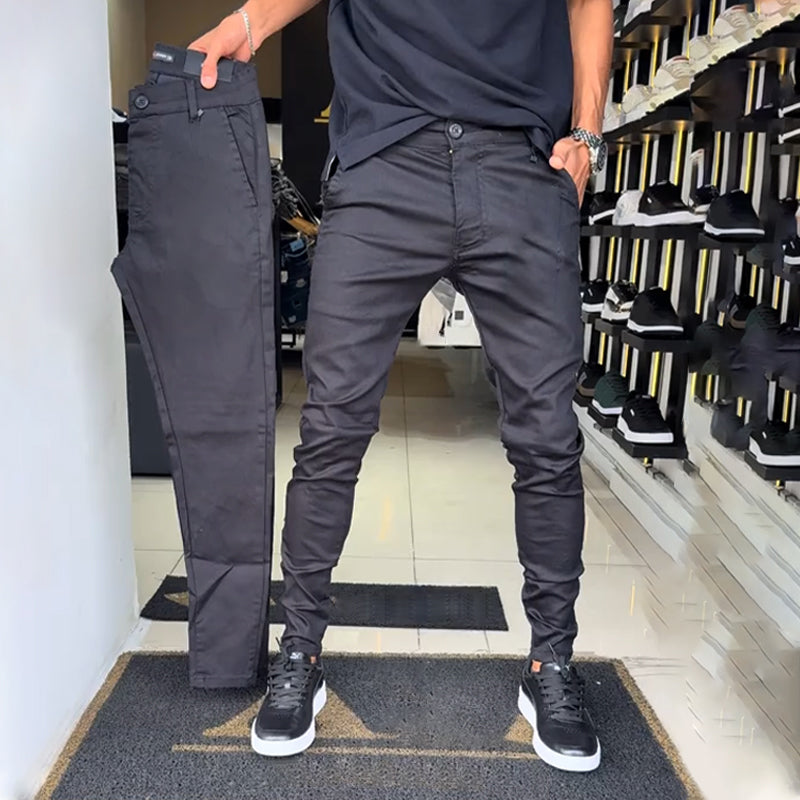 Boret - Pantalones Casuales De Corte Ajustado