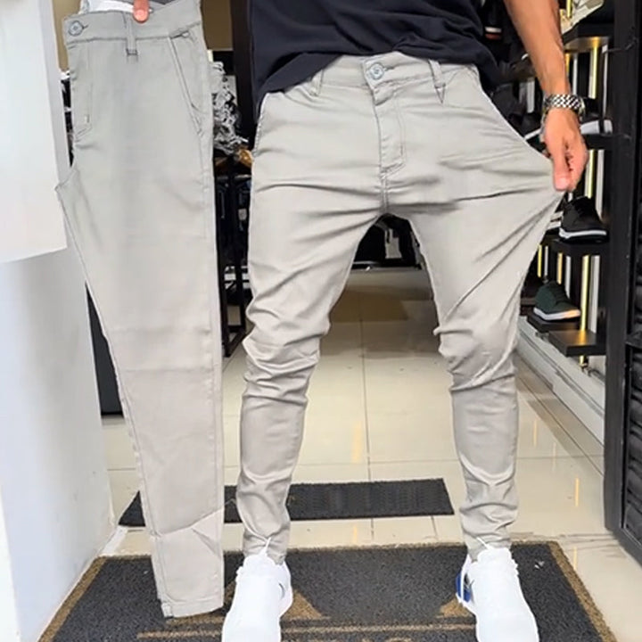 Boret - Pantalones Casuales De Corte Ajustado