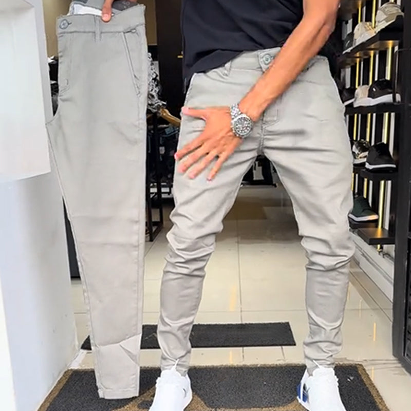 Boret - Pantalones Casuales De Corte Ajustado