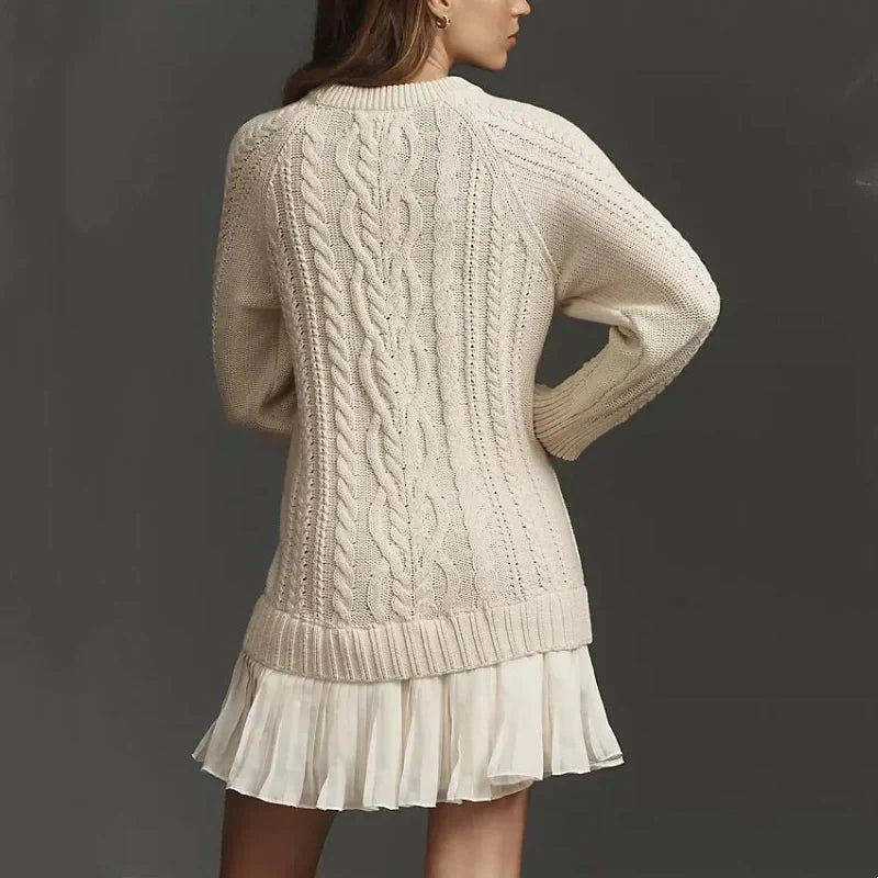 Kalena - Vestido Mini De Punto Trenzado