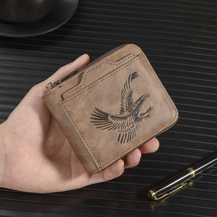 Shawn - Cartera De Lujo Con Relieve De águila