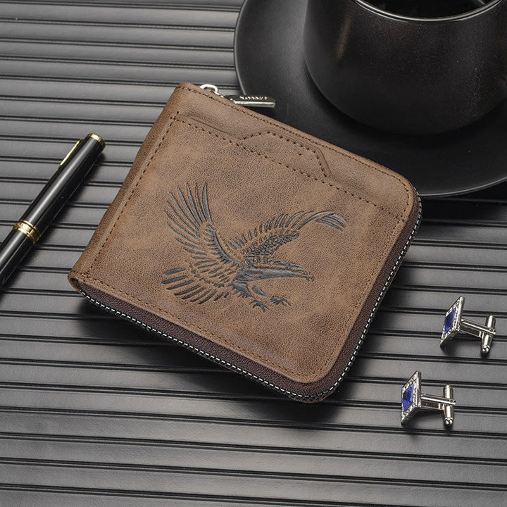 Shawn - Cartera De Lujo Con Relieve De águila