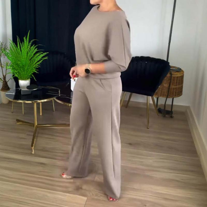 Mouna - Elegante Conjunto De 3 Piezas Con Cárdigan Largo