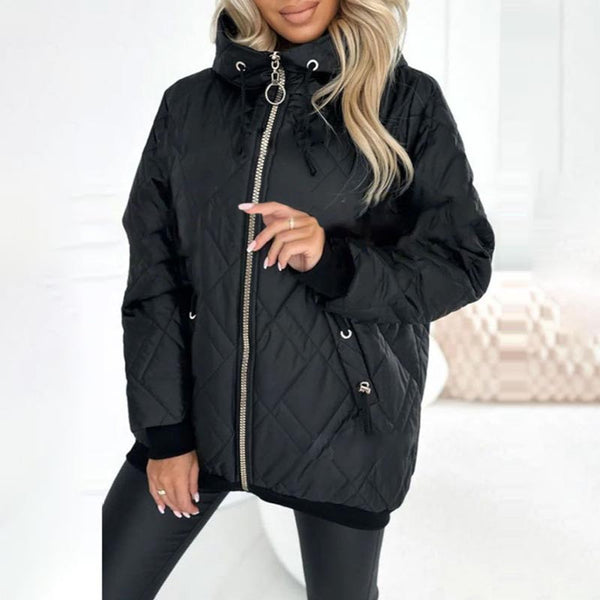 Andisa - Chaqueta De Invierno Con Cremallera Y Capucha