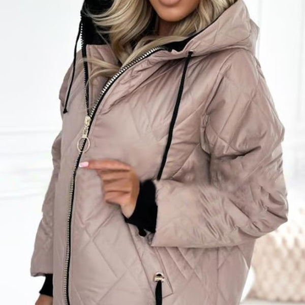 Andisa - Chaqueta De Invierno Con Cremallera Y Capucha