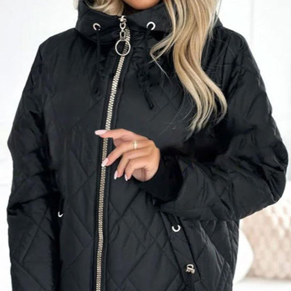 Andisa - Chaqueta De Invierno Con Cremallera Y Capucha
