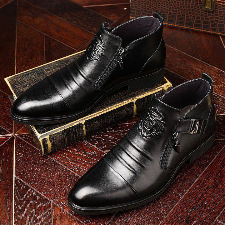 Carsen - Botas De Cuero Con Cremallera
