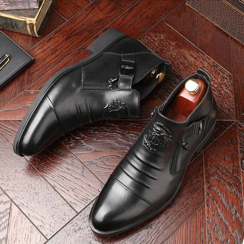 Carsen - Botas De Cuero Con Cremallera