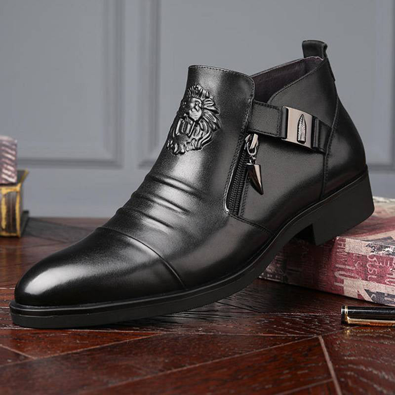 Carsen - Botas De Cuero Con Cremallera