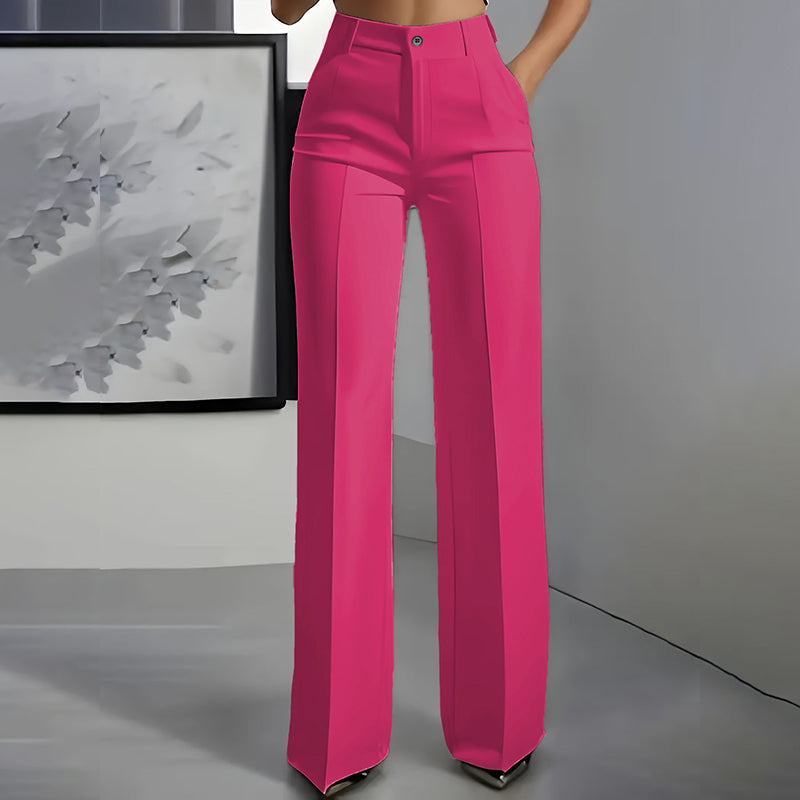 Linaya - Pantalones De Traje de Cintura Alta