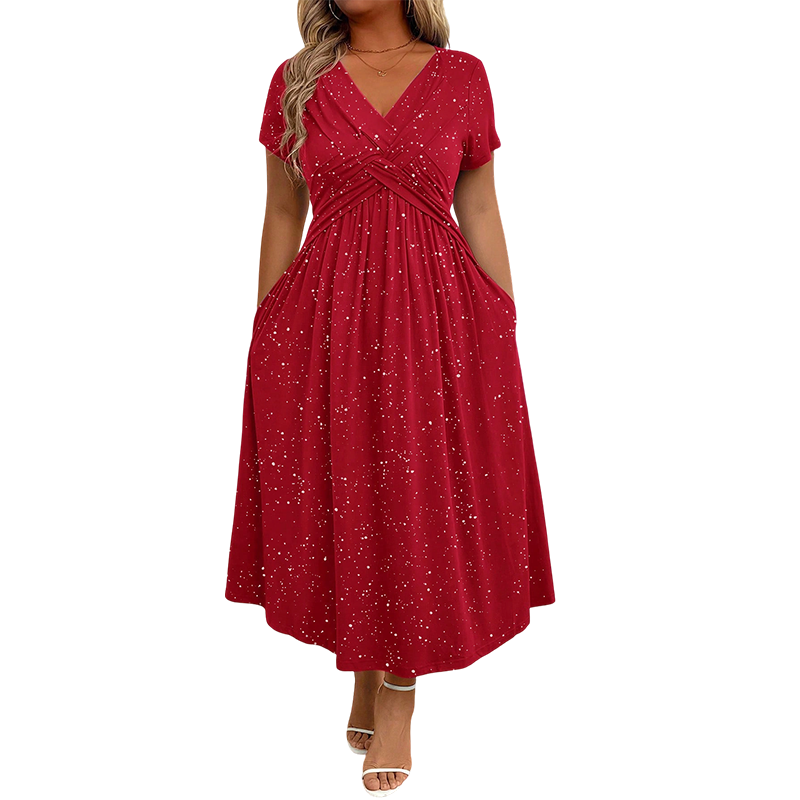 Sylinaa - Vestido Brillante Con Detalle Retorcido
