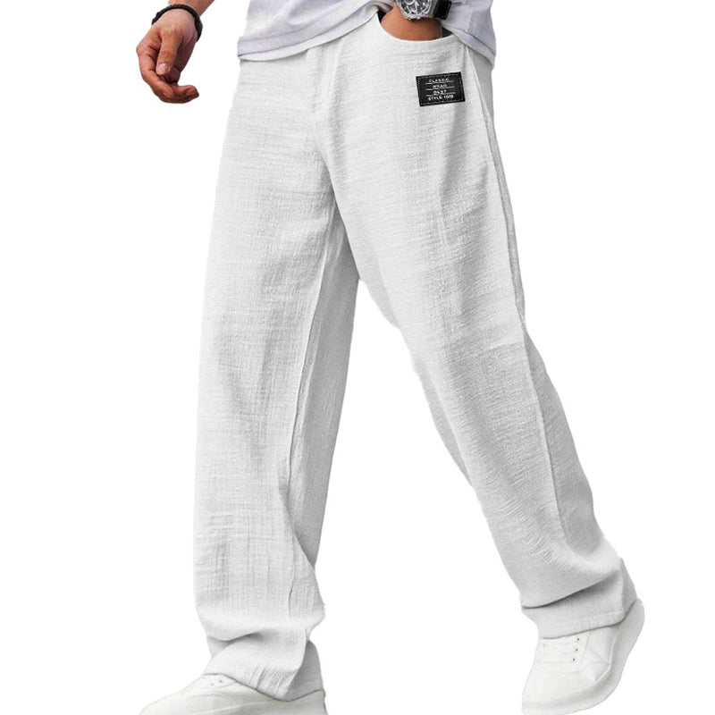 Abdallah - Pantalón De Pierna Ancha Con Bolsillos