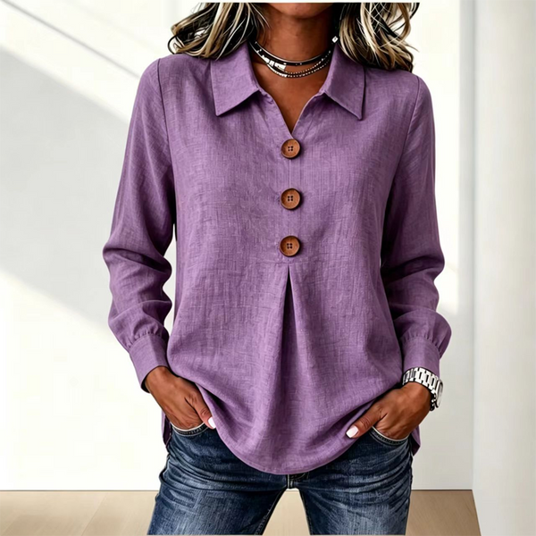 Moriah - Blusa Elegante De Manga Larga