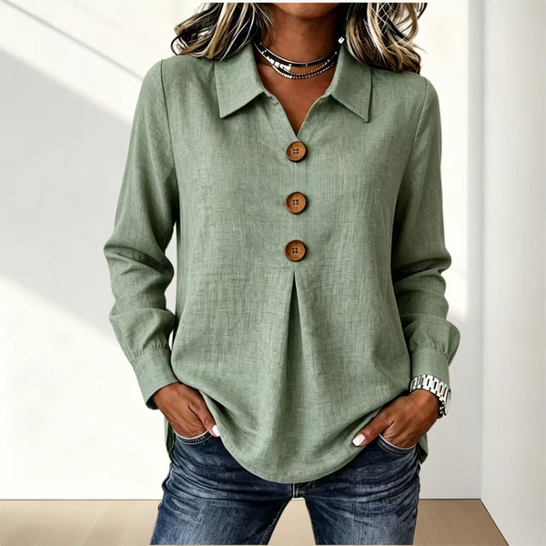 Moriah - Blusa Elegante De Manga Larga
