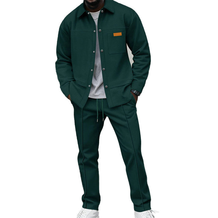Devon - Conjunto De Dos Piezas Cómodo Con Estampado De Gofre