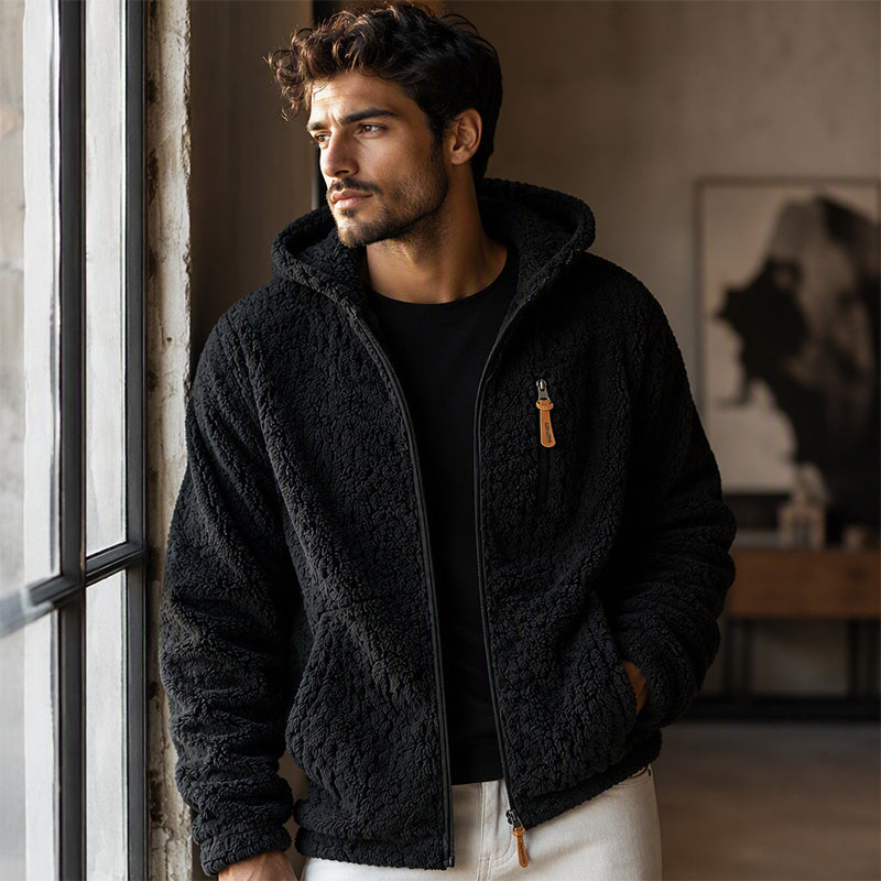 Quinten - Chaqueta De Forro Polar Con Capucha Y Cremallera Frontal