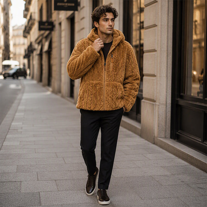 Quinten - Chaqueta De Forro Polar Con Capucha Y Cremallera Frontal