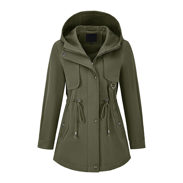 Niela - Chaqueta Con Capucha Y Cremallera Resistente Al Viento