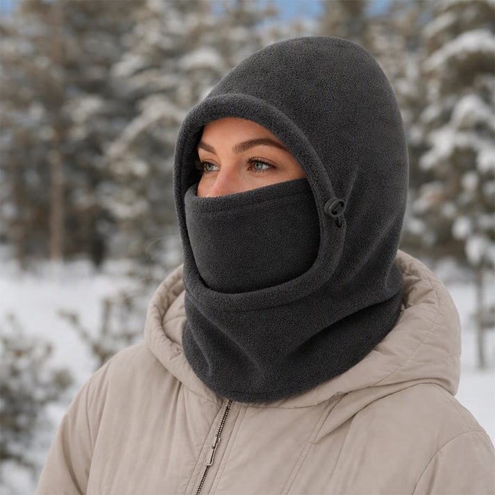 Norvello - Pasamontañas De Forro Polar Con Capucha Y Protección Facial