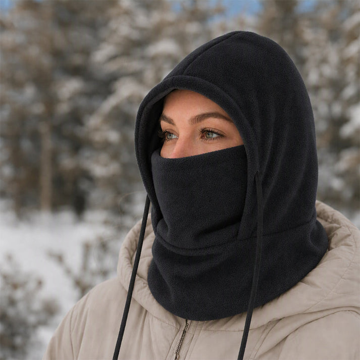 Norvello - Pasamontañas De Forro Polar Con Capucha Y Protección Facial
