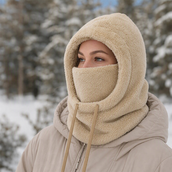 Norvello - Pasamontañas De Forro Polar Con Capucha Y Protección Facial
