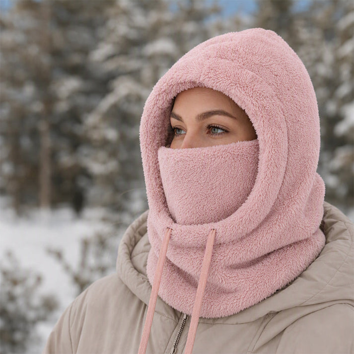 Norvello - Pasamontañas De Forro Polar Con Capucha Y Protección Facial