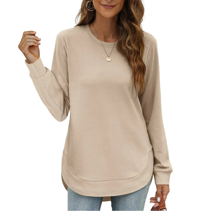 Lizza - Sudadera De Cuello Redondo Con Bajo Curvo