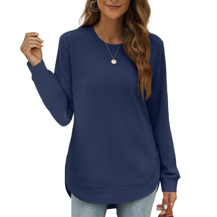 Lizza - Sudadera De Cuello Redondo Con Bajo Curvo