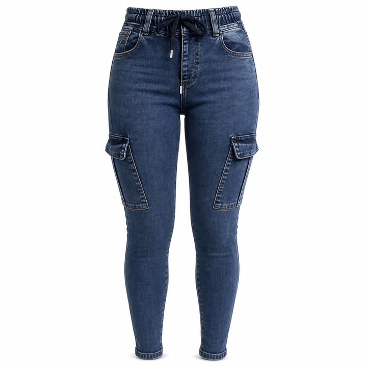 Fizala – Dehnen-Fracht-Jeans Mit Hoher Taille