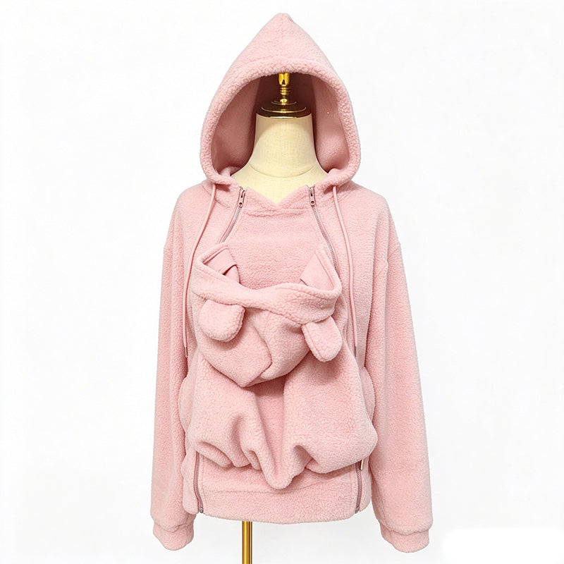 Naeza - Chaqueta De Forro Polar Con Capucha Para Llevar Al Bebé