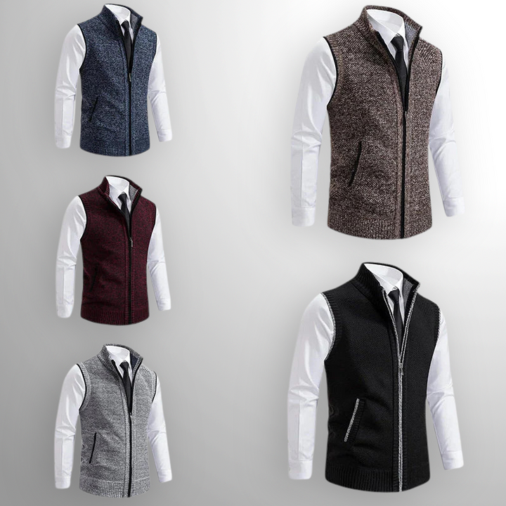 Obertan - Elegante Chaleco Con Cremallera Completa