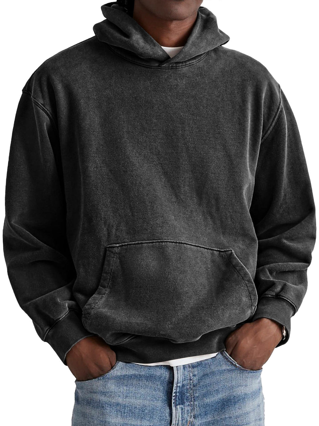 Viktore - Sudadera Con Capucha De Algodón y Manga Larga Informal