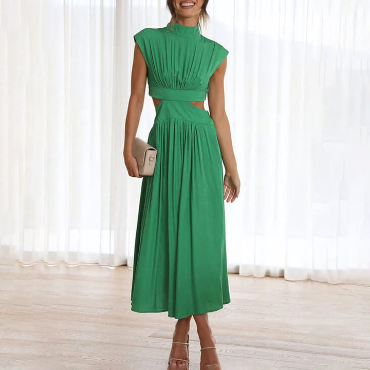 Emyllia - Elegante Vestido De Cuello Alto