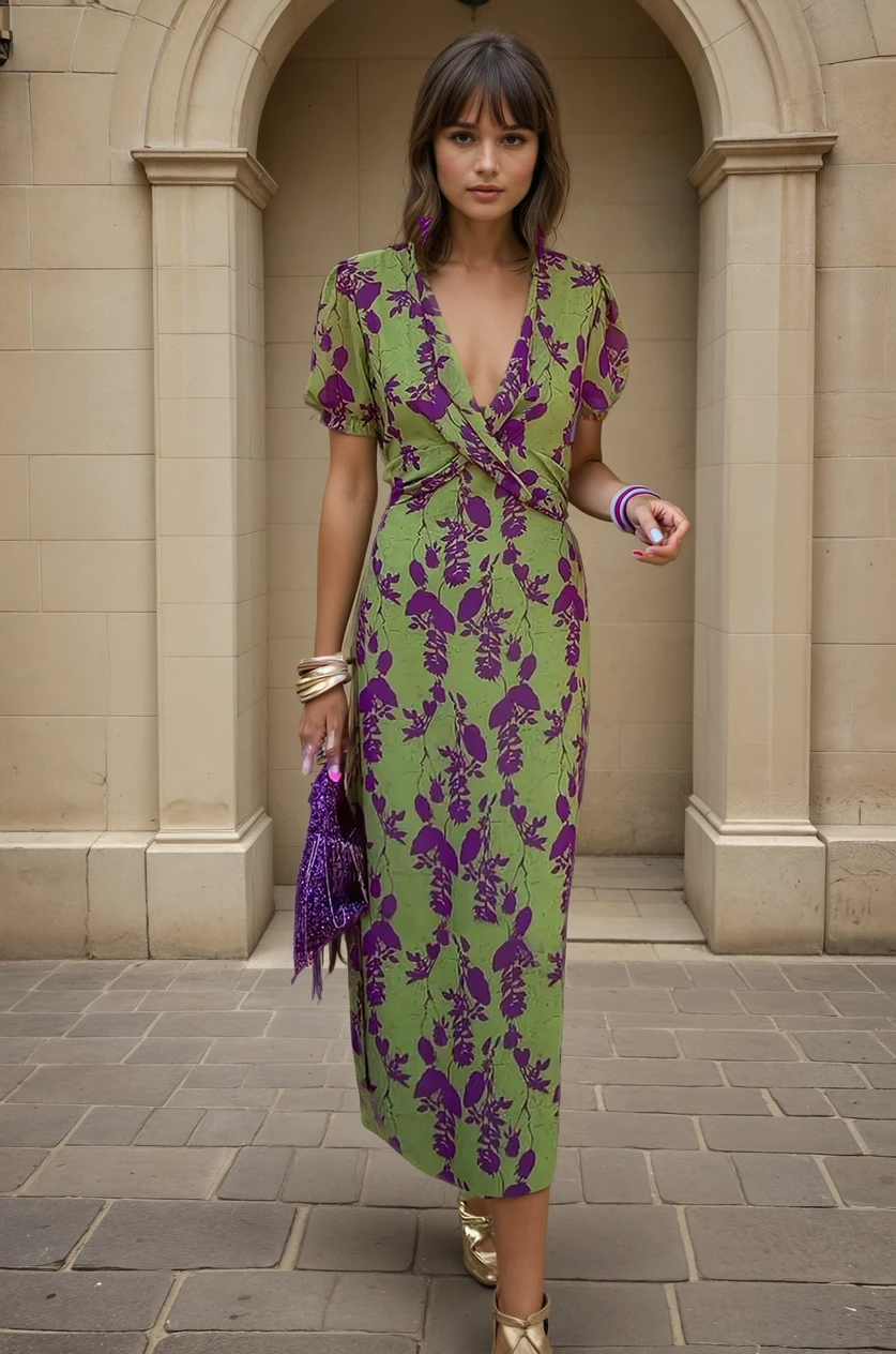 Molly - Elegante Vestido Florale