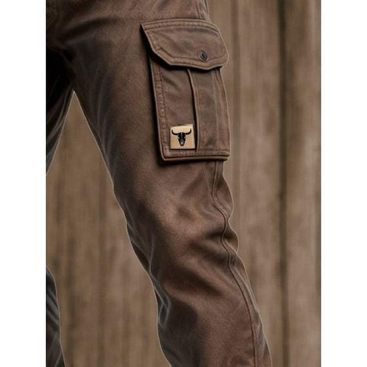 Jaeff - Pantalones Carga Informales De Corte Ajustado