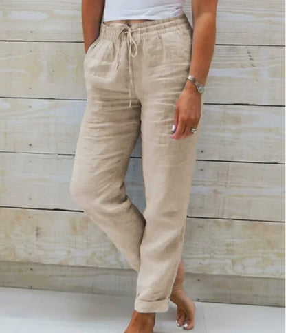Roberta - Pantalones Casuales Con Cordón