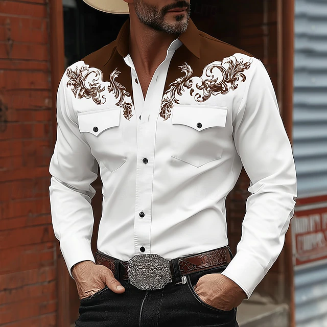 Leif - Camisa Clásica De Estilo Western