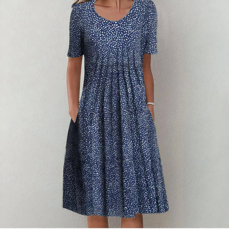 Nicolina - Elegante Vestido De Algodón Con Estampado De Flores