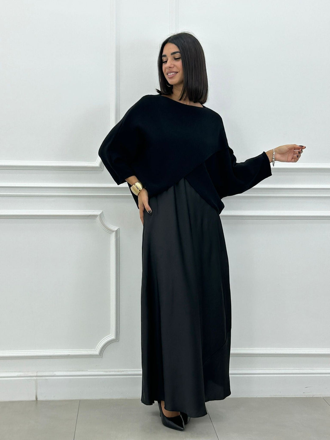 Lorelei - Elegante Vestido Largo y Top Asimétrico